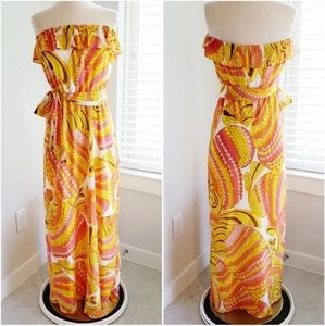 Trina Turk x Banana Republic Dress Strapless Maxi 8